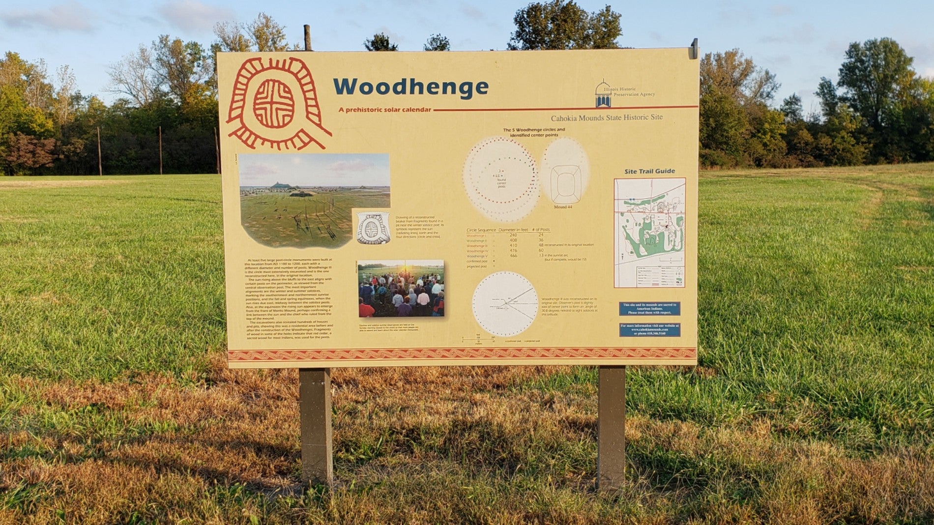 Woodhenge Prehistoric Solar Calendar, East Saint Louis, IL, Gardens