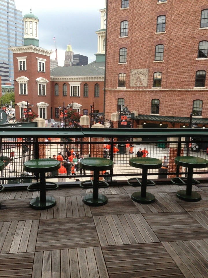 Center Field Roof Deck Bar, Oriole Park at Camden Yards, Baltimore, MD