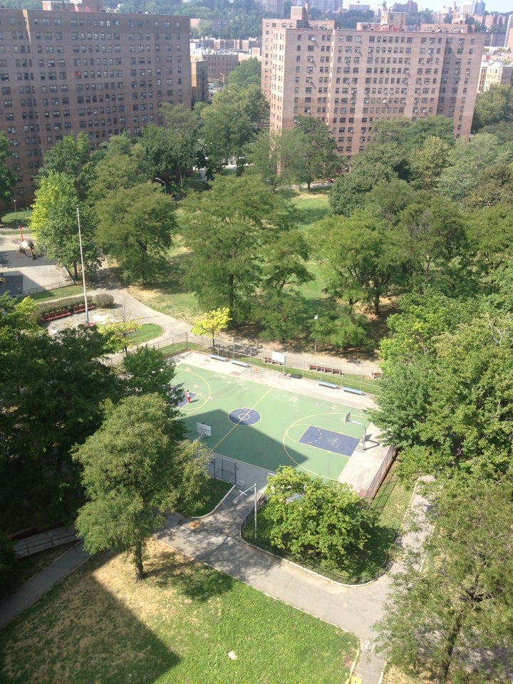 NYCHA Marble Hill Houses, 5210 Broadway, Bronx, NY, Clothes Posts