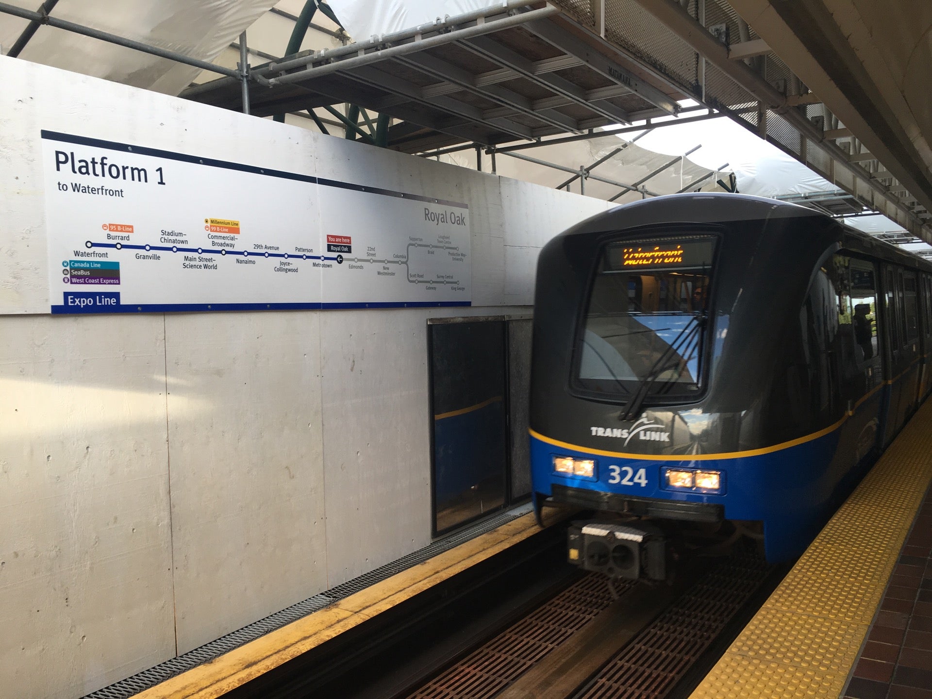 Royal Oak SkyTrain Station, 5200 Beresford St, Burnaby, BC, Commuter ...