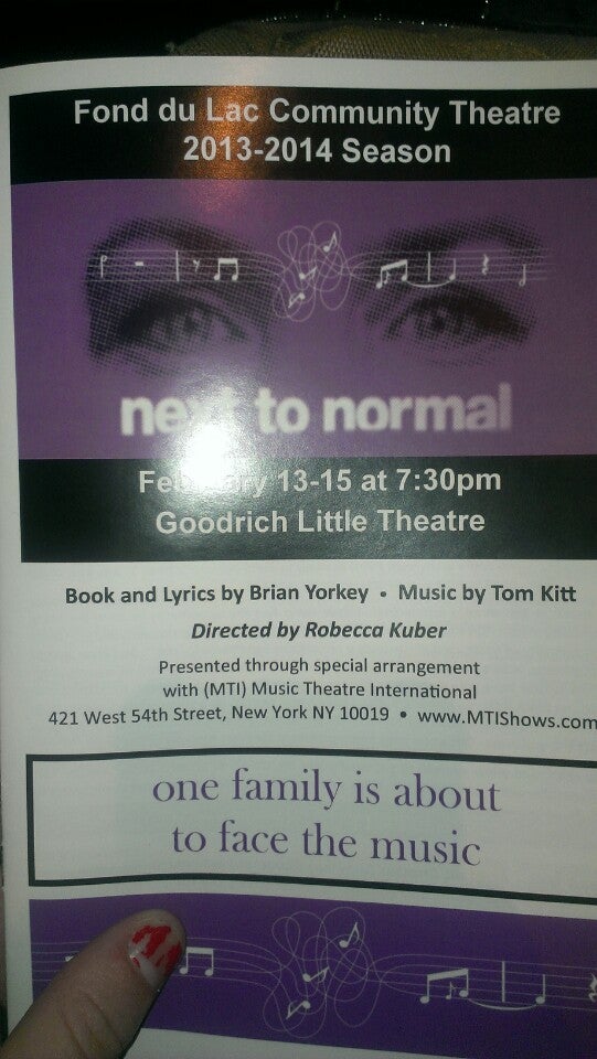 Goodrich Little Theater, 72 W 9th St, Fond du Lac, WI MapQuest