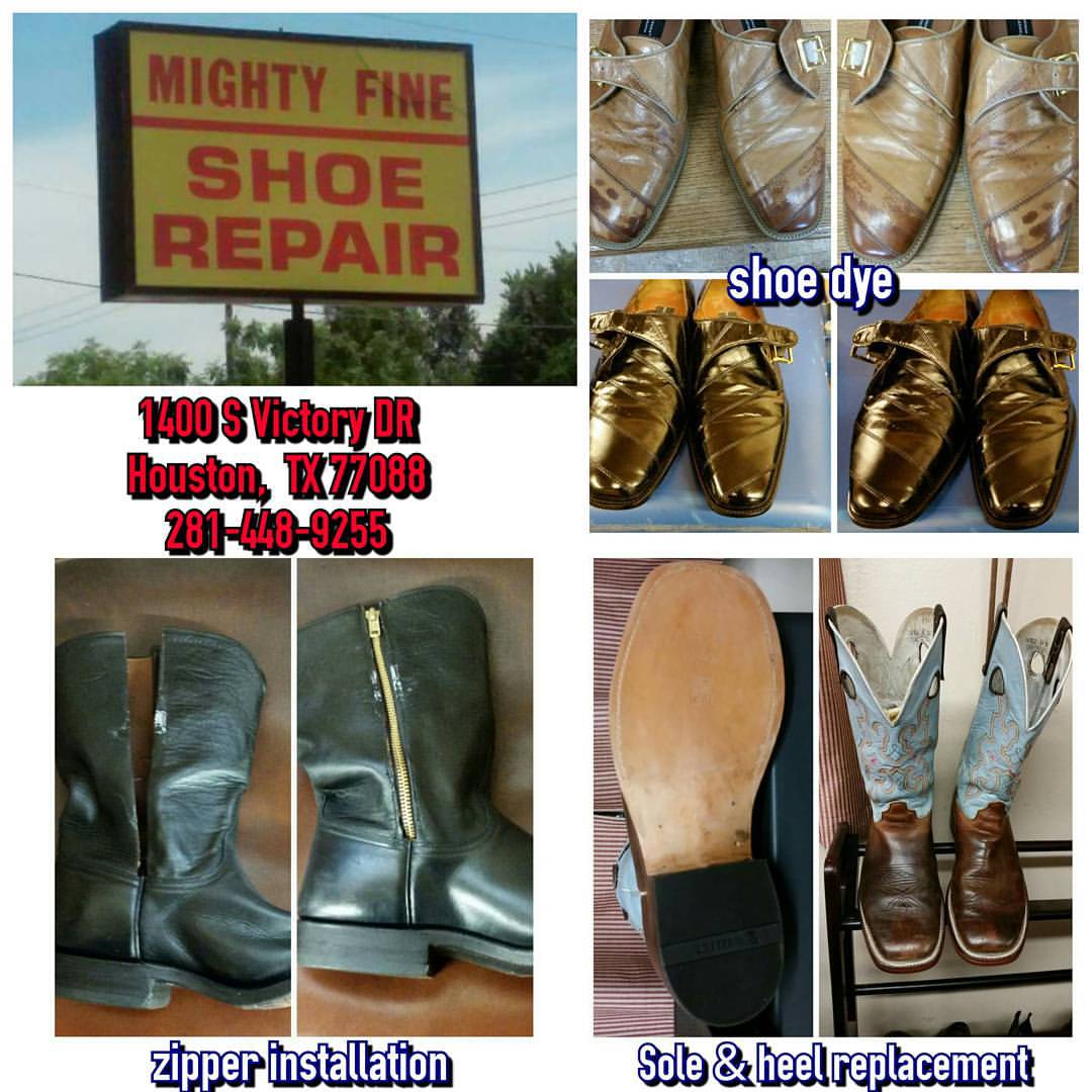 Mighty Fine Shoe Repair, 1400 S Victory Dr, Houston, TX, Shoe