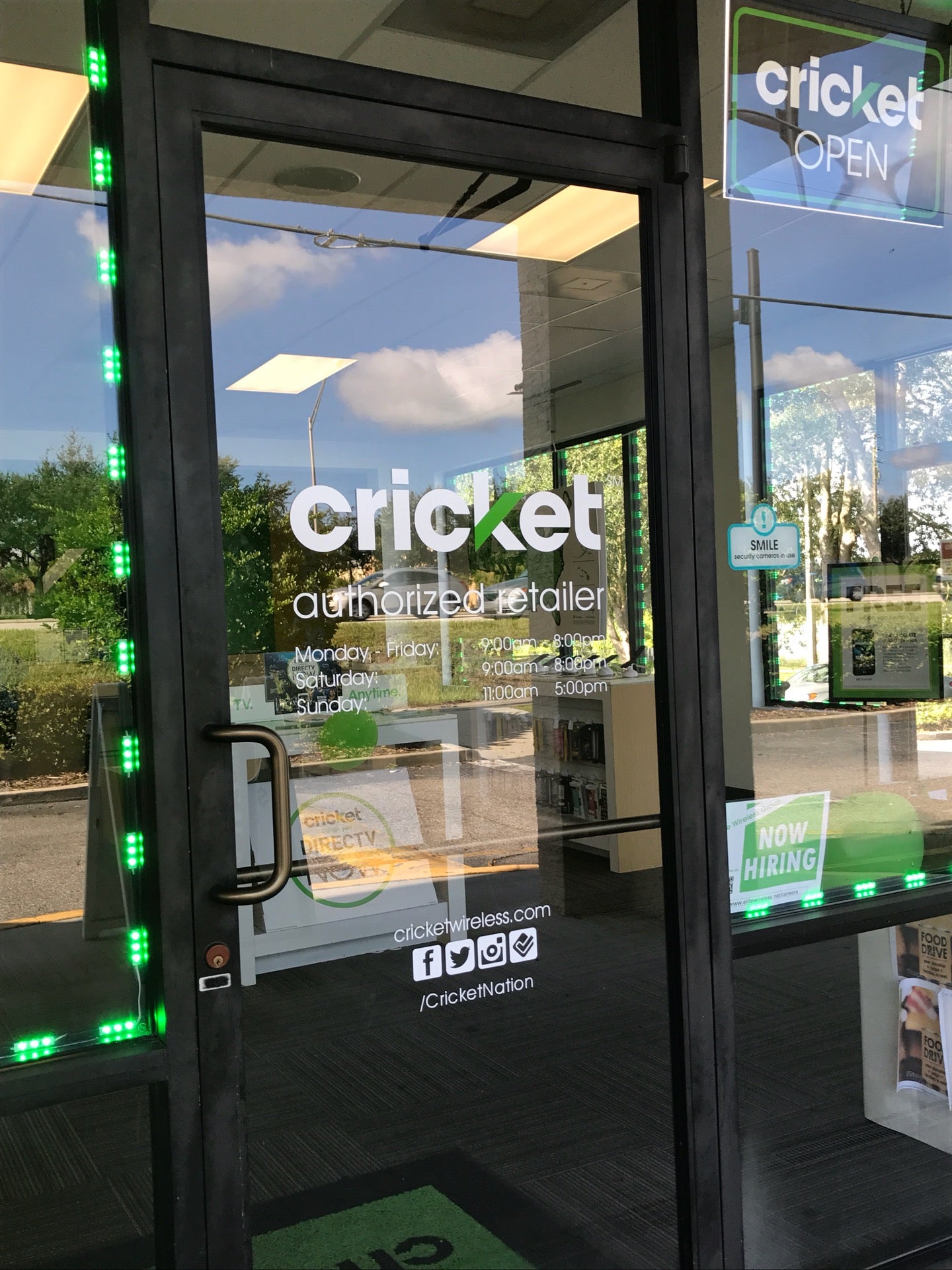 cricket near me open