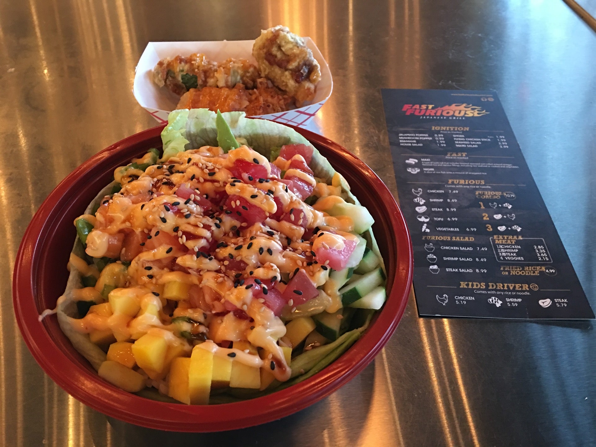 Fast Furious Japanese Grill, 3761 Belt Line Rd, Addison, TX, Eating