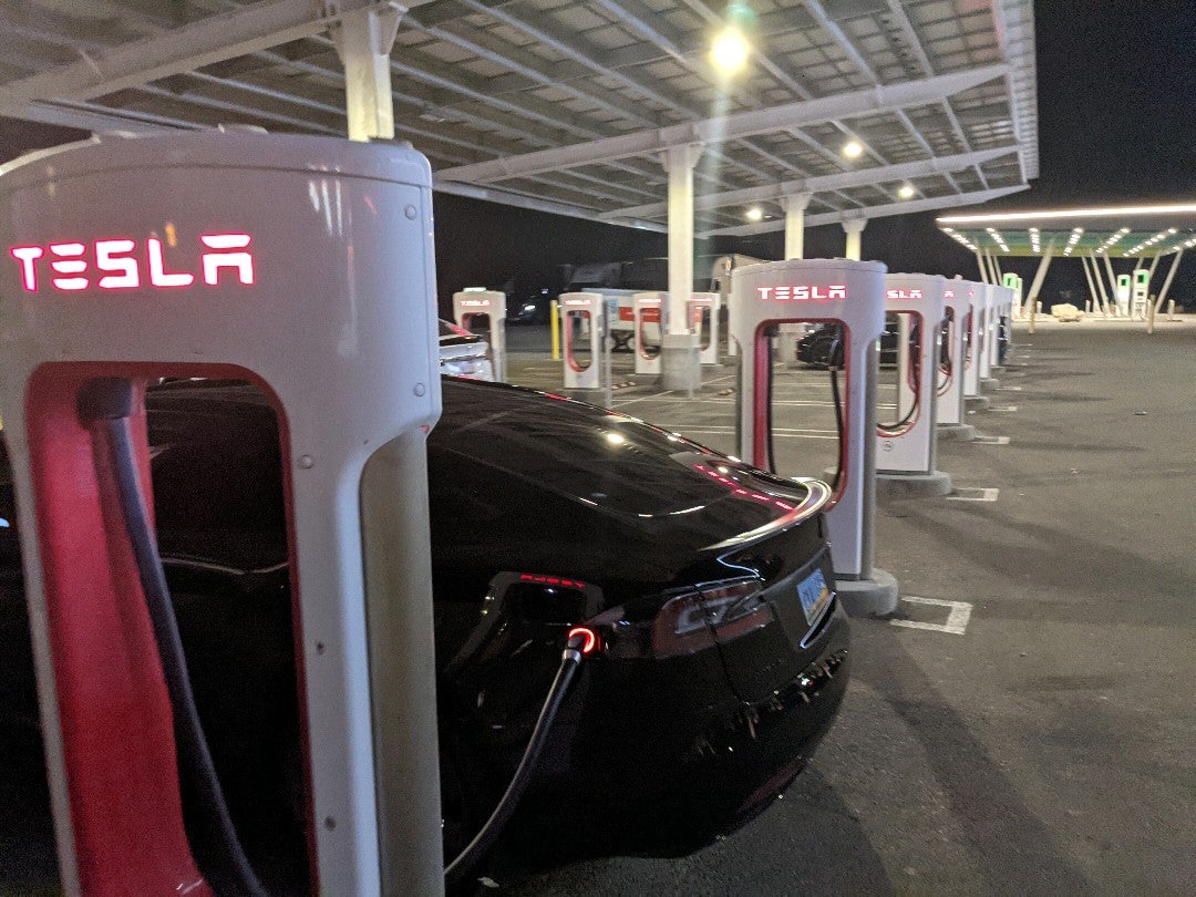 Tesla Supercharger Yermo, 36017 Calico Rd, Yermo, CA, Electric