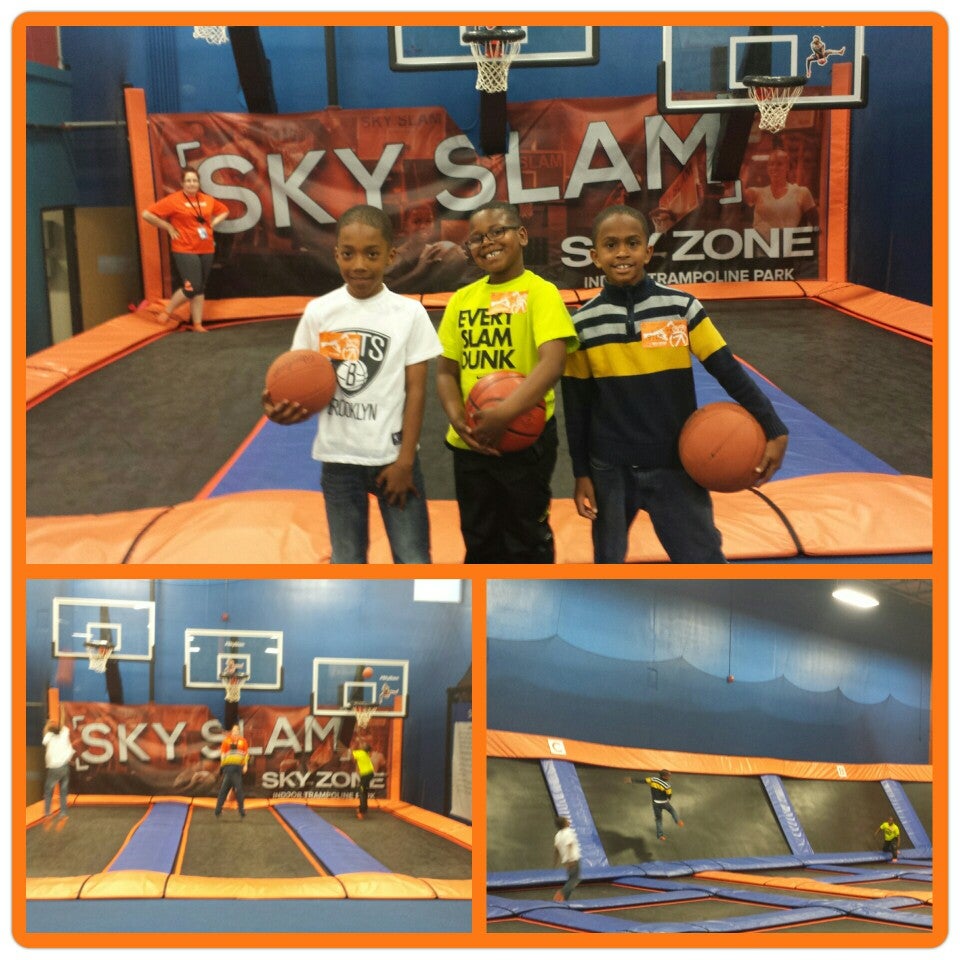sky zone basketball