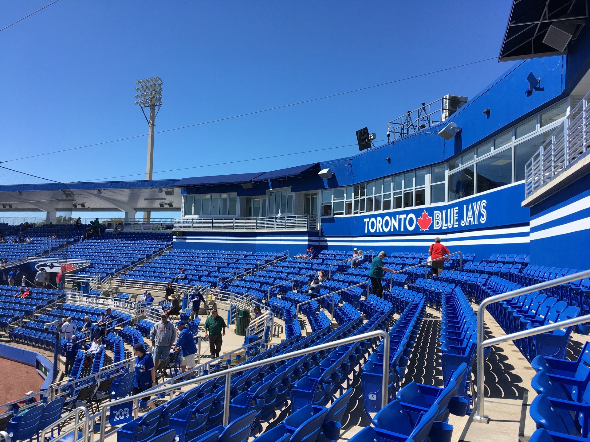 TD Ballpark, section 208, home of Dunedin Blue Jays, Toronto Blue