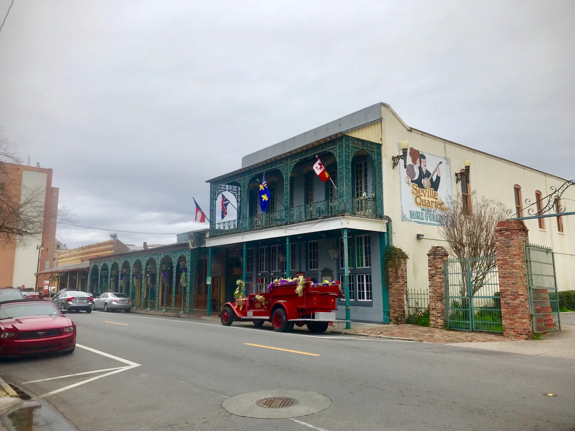 Find parking near Seville Square in Pensacola, FL.