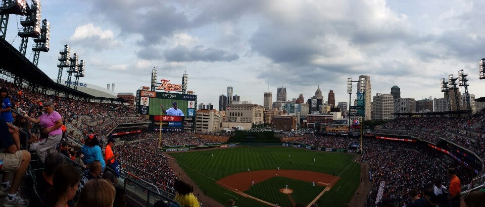 Entrance to Comerica Park in Detroit, Michigan - SuperStock