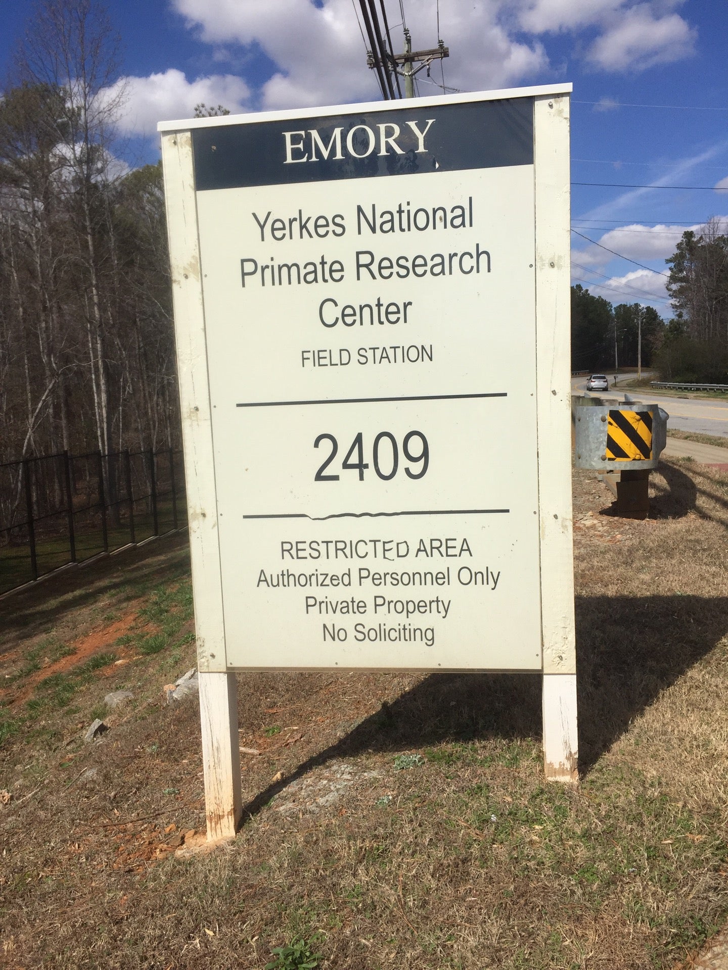 Emory University, Yerkes National Primate Research Center, Field