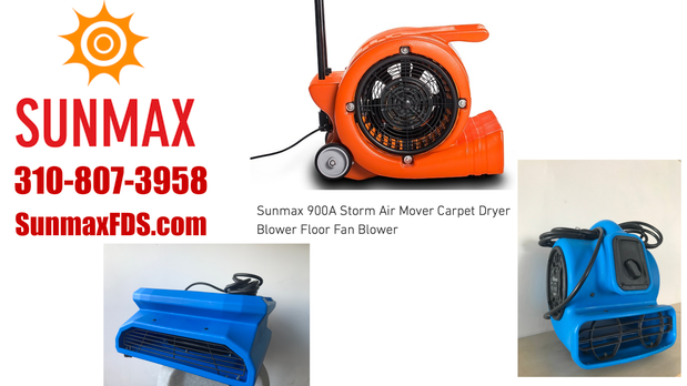 Sunmax 900A Storm Air Mover Carpet Dryer Blower Floor Fan Blower