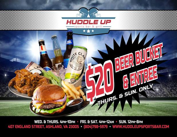 Huddle Up Sports Bar and Grill, 407 England St, Ashland, VA, Grills