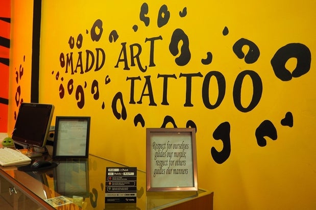 Aztec Cat Smile tattoo by Mad-art Tattoo - Best Tattoo Ideas Gallery