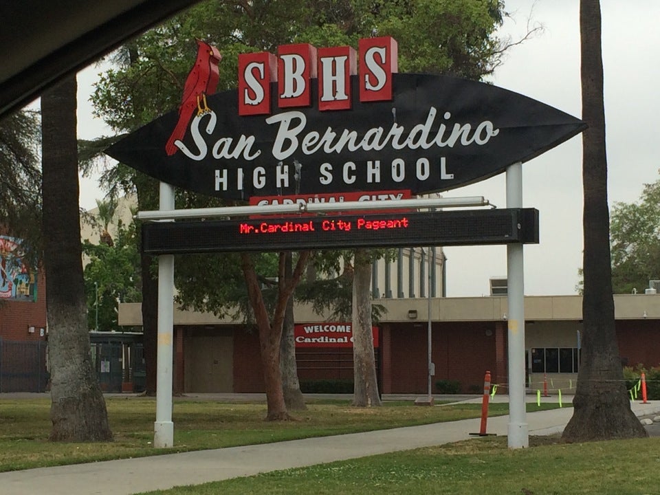 San Bernardino High School, 1850 N E St, San Bernardino, CA, Schools