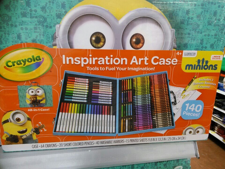 Crayola Minions Inspiration Art Case 140 pieces never used