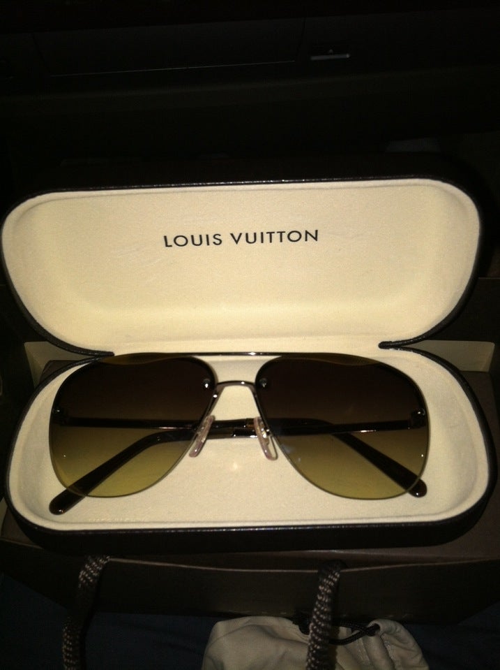 Louis Vuitton Brown Socoa Damier Aviators Sunglasses Louis Vuitton