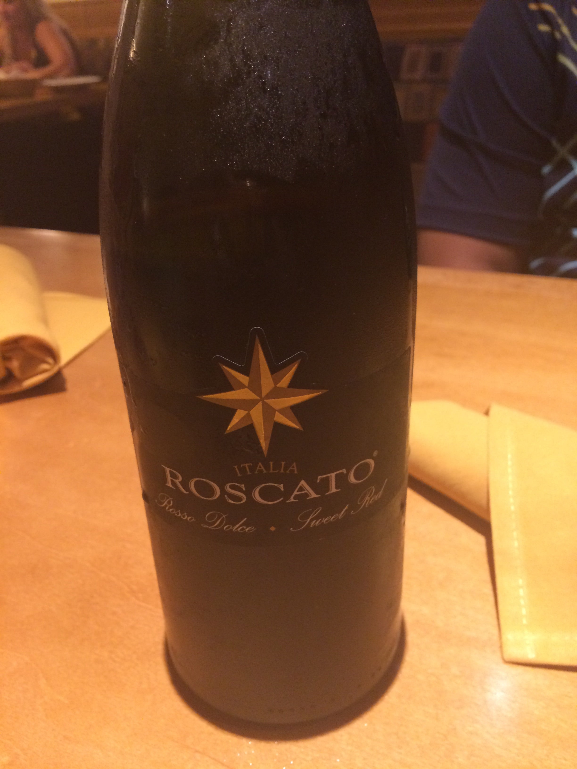 Sweet Red Roscato Rosso Dolce, Lunch & Dinner Menu