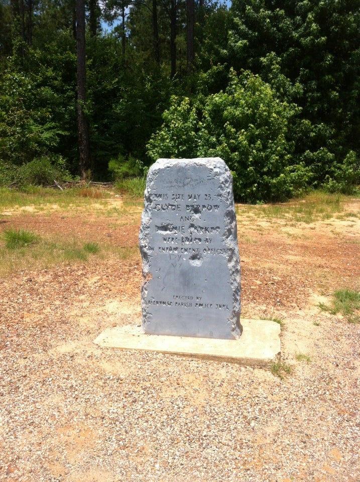 Bonnie and Clyde Ambush Site, Hwy 154 South 2.5 Miles, Gibsland, LA