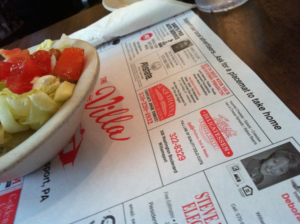 The Villa Restaurant, 2016 E 3rd St, Williamsport, PA, Eating places