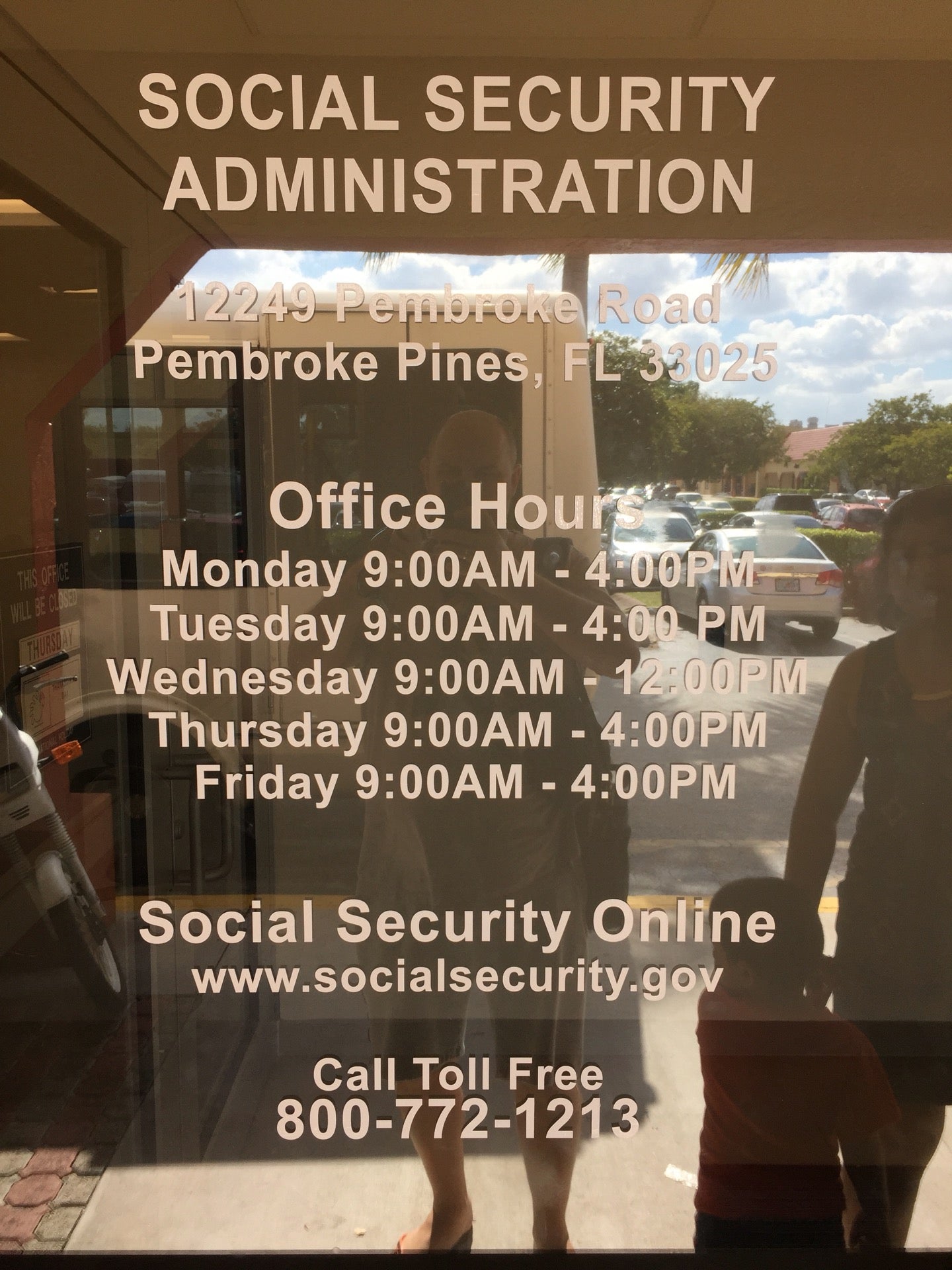 Social Security Administration, 12249 Pembroke Rd, Pembroke Pines, FL