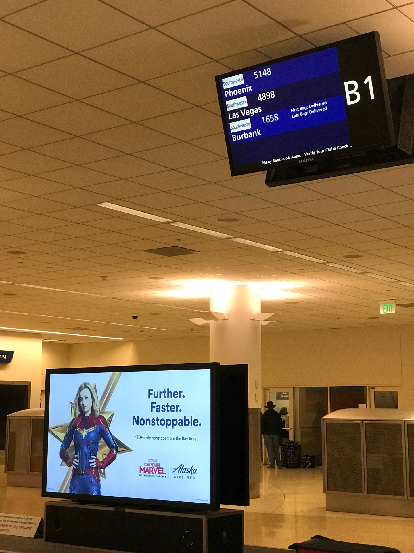 Baggage Claim Carousel B1, Terminal B, San Jose, CA, Baggage Transfer