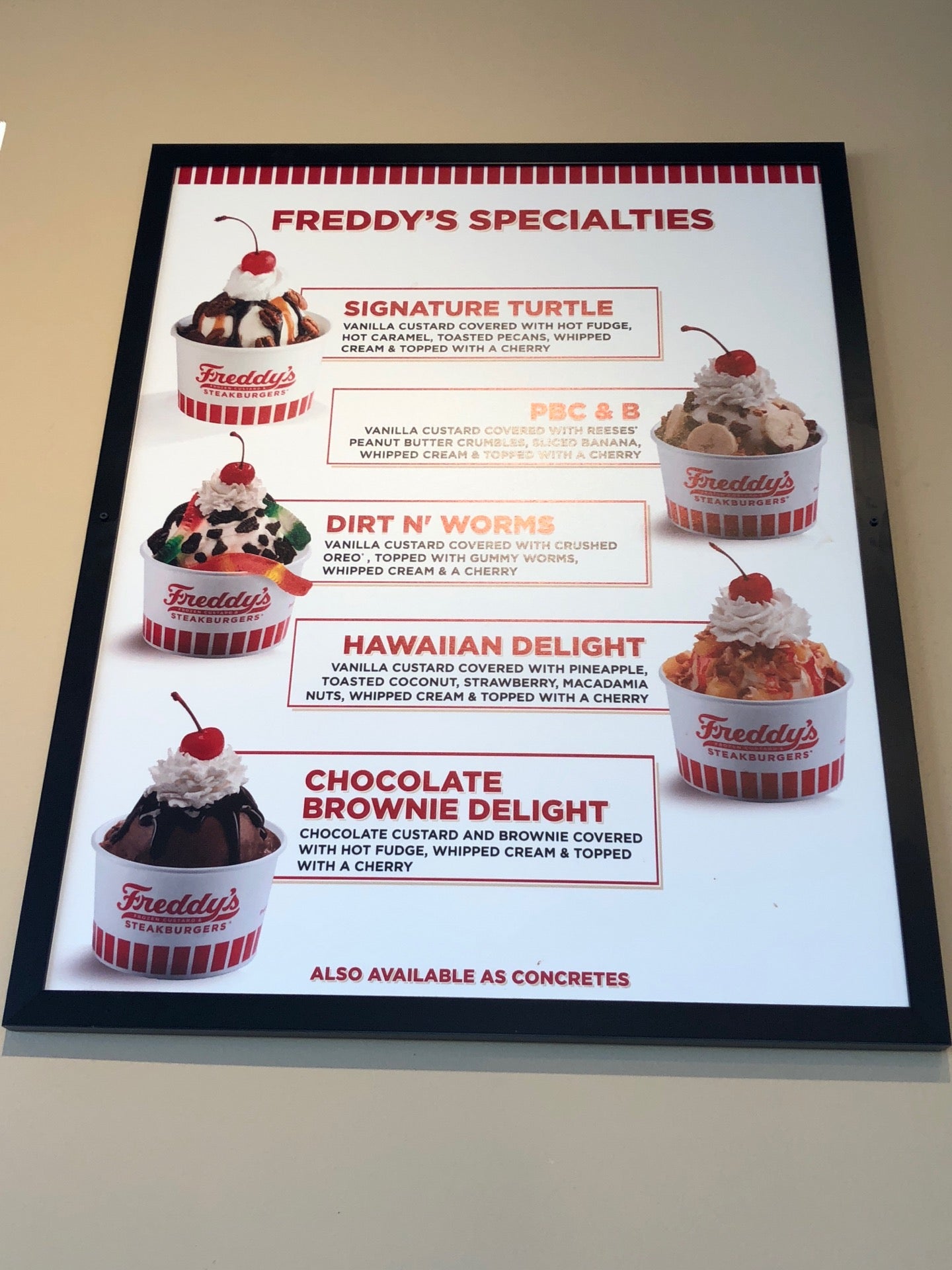 Freddy's Frozen Custard & Steakburgers, 4133 Western Blvd, Jacksonville,  NC, Ice Cream Parlors - MapQuest