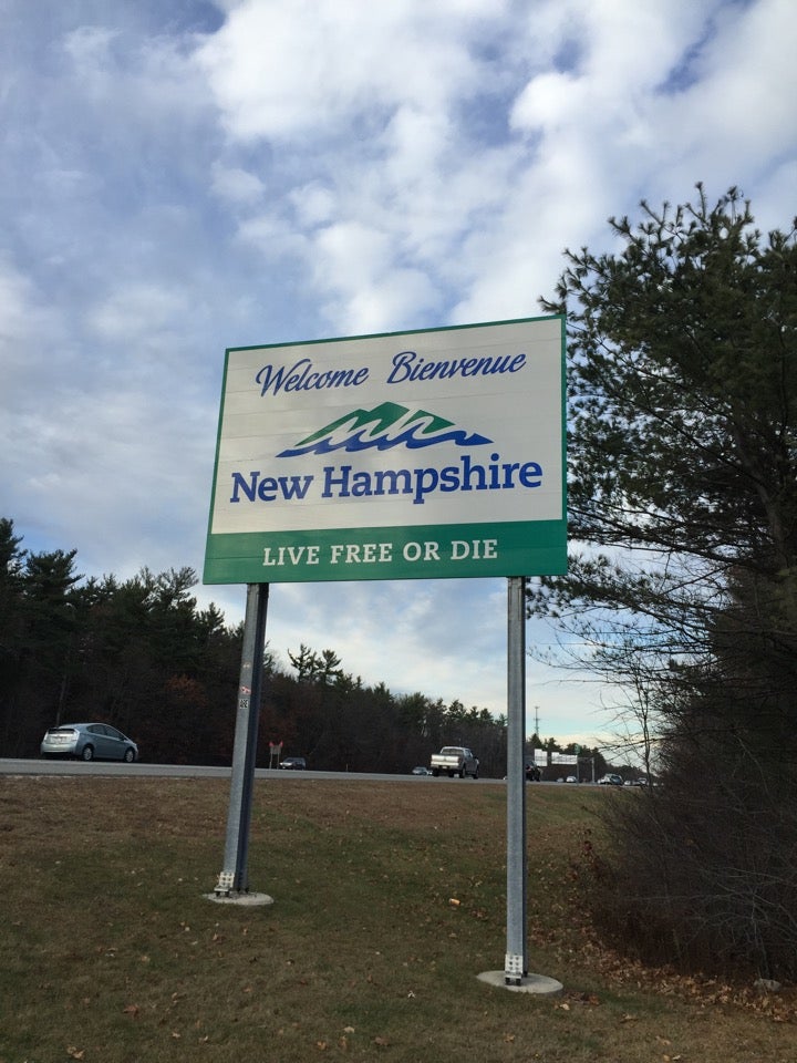 To New Hampshire Sign, Seabrook, NH, Landmark MapQuest