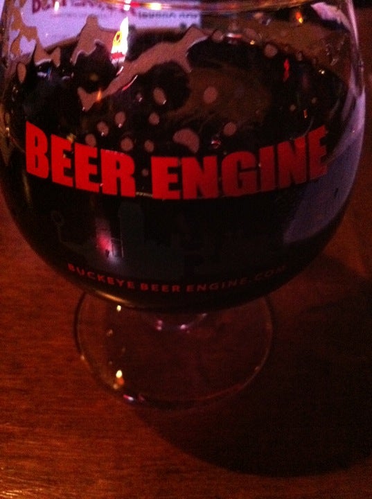 Buckeye Beer Glass Red