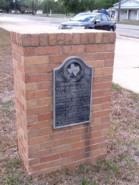 Texas Historical Marker Number 8122 - Texas Western Narrow Gauge Depot ...