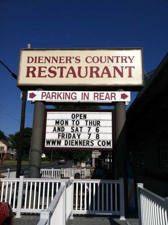 Dienner's Country Restaurant, 2855 Lincoln Hwy E, Ronks, PA, Family ...