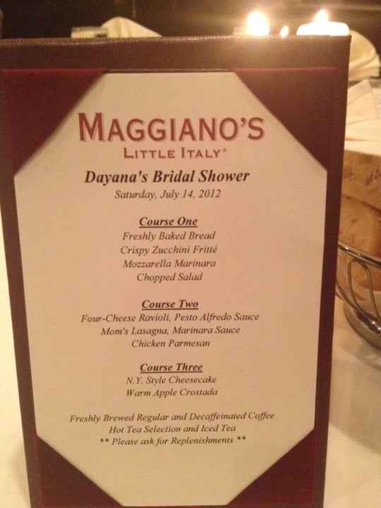 Maggiano's Little Italy, 70 Riverside Square Mall, Hackensack, NJ,  Continental - MapQuest