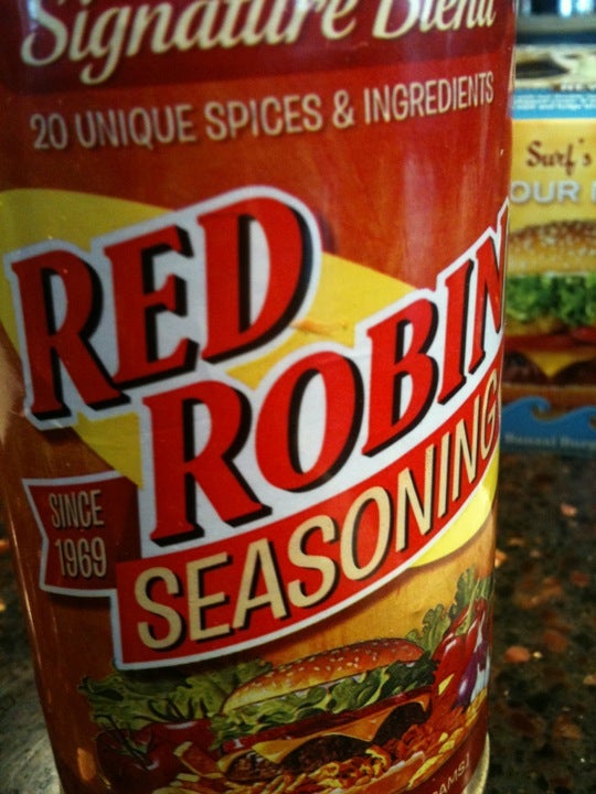 Red Robin seasonings! - Picture of Red Robin Gourmet Burgers