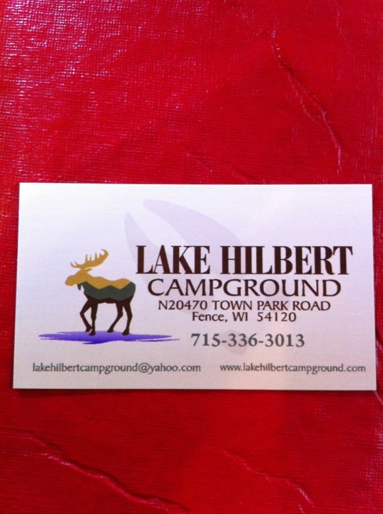 Lake Hilbert Campground, [N20484 N20498] Town Park Rd, Fence, WI