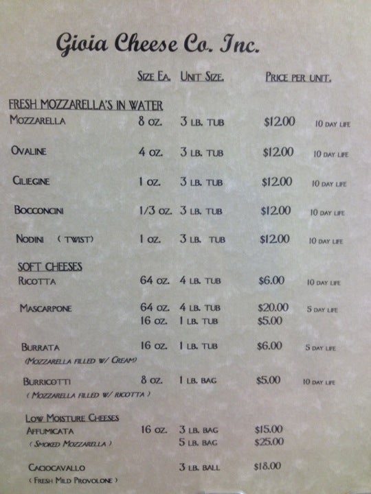 Gioia Cheese Company