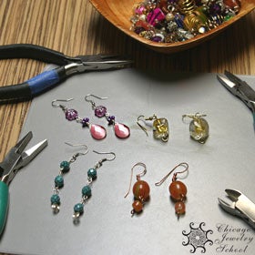 Wire and Beads Earring Making [Class in Chicago] @ Chicago Jewelry and  Lapidary Art School