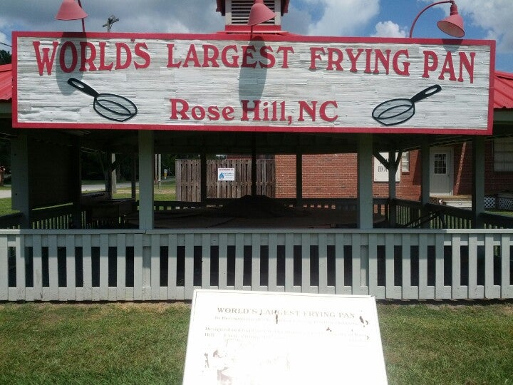World's Largest Frying Pan, S US Highway 117, Rose Hill, NC, Landmark