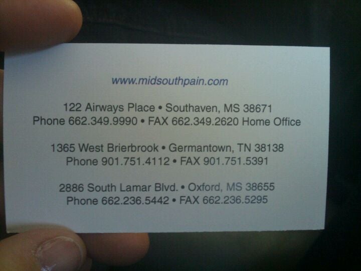 Midsouth Pain Treatment Center, 146 Timber Creek Drive, Suite 200