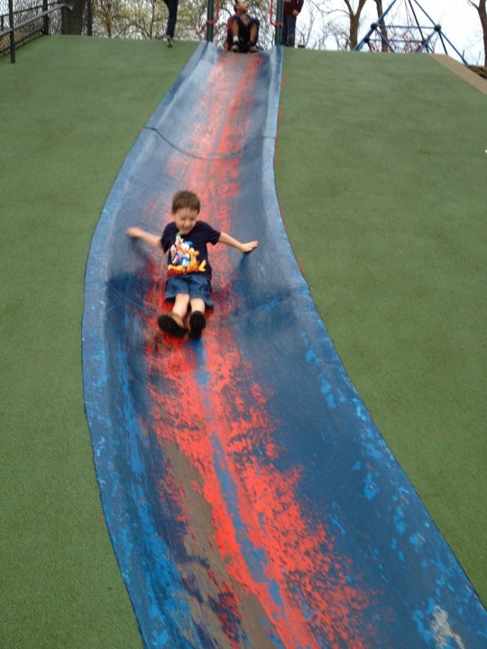 Frick Park Blue Slide Playground  Blue slide park, Playground, Slide