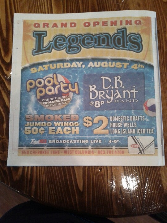 Legends Lounge, 650 Cherokee Ln, West Columbia, SC, Cocktail Lounges