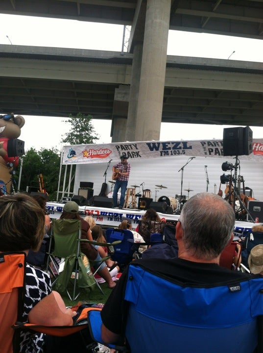 Magnificent view of the cooper river and arthur ravenel bridge. Mt. Pleasant Waterfront Park Playground, 99 Harry M Hallman Junior Blvd