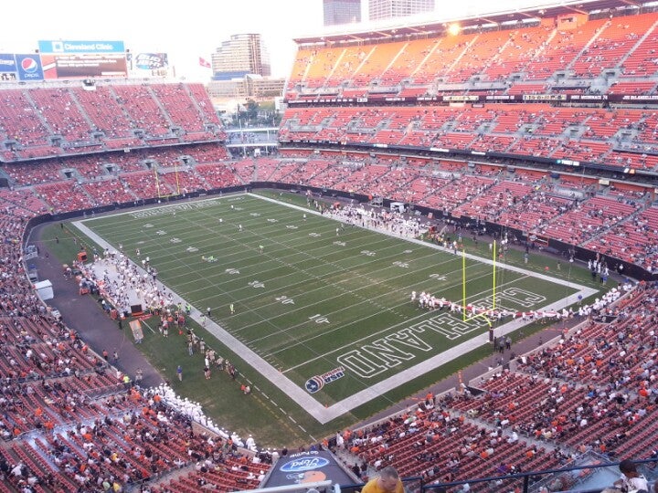 Cleveland Browns Stadium - The pro shop is open NOW until the 3rd quarter!  Or visit any of our other pro shop locations in sections: 110, 124, 135,  148, 316, 340, 508, 511, 529, and 535! #LVvsCLE