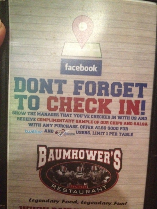 Baumhower's Victory Grille, Legendary Fun, Legendary Food